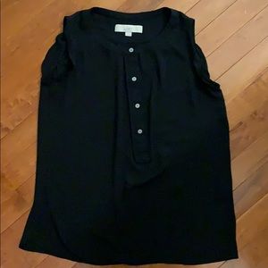 LOFT, XXS, black sleeveless top